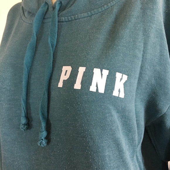 PINK Victoria's Secret Tops - Green VS PINK oversized Pullover Sz XS